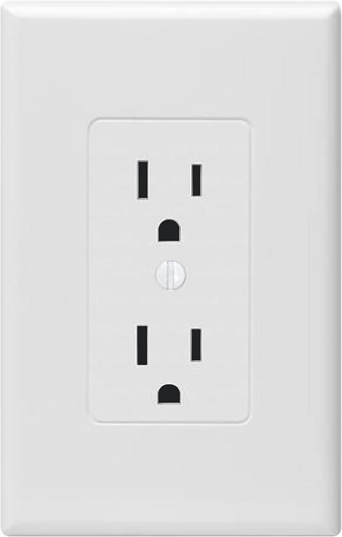 Taymac 2600W Masque Revive Polycarbonate White 1-Gang Cover for Electrical Outlet, Home Improvement Essentials