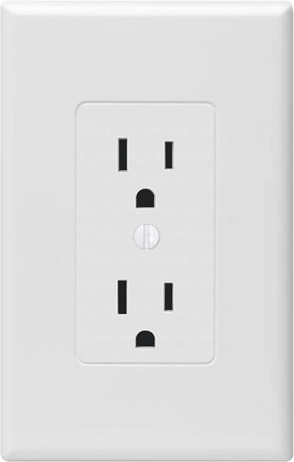 Taymac 2600W Masque Revive Polycarbonate White 1-Gang Cover for Electrical Outlet, Home Improvement Essentials