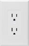 Taymac 2600W Masque Revive Polycarbonate White 1-Gang Cover for Electrical Outlet, Home Improvement Essentials