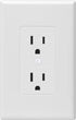 Taymac 2600W Masque Revive Polycarbonate White 1-Gang Cover for Electrical Outlet, Home Improvement Essentials