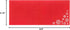 LUXPaper #10 Business Holiday Envelopes, Peel & Press Square Flap, 50 Qty, Snowflakes on Ruby Red