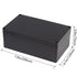 Zulkit Waterproof Plastic Project Box ABS IP65 Electrical Junction Box Enclosure Black 7.9 x 4.7 x 2.95 inch (200 x 120 x 75mm)