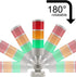 Led Signal Tower Stack Lights, Industrial Signal Warning Column Lamp, Andon Lights with Rotatable Base, 12V 24V DC