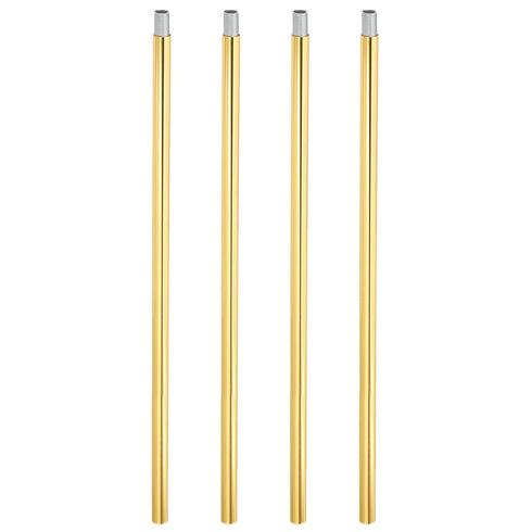 PATIKIL Threaded Extension Rod, 4 Sets 12" M10 x 1mm Fine Thread Lamp