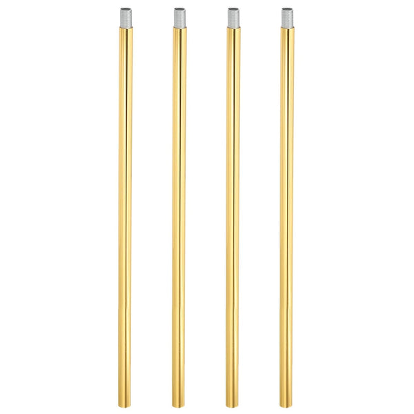 PATIKIL Threaded Extension Rod, 4 Sets 12" M10 x 1mm Fine Thread Lamp