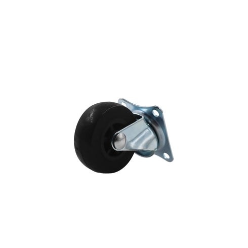 360 1 Inch Set 8 Heavy Duty Industrial Caster Wheel PU No Noise Mini Wheels,TTZEZE Degree Swivel Rectangle Top Plate