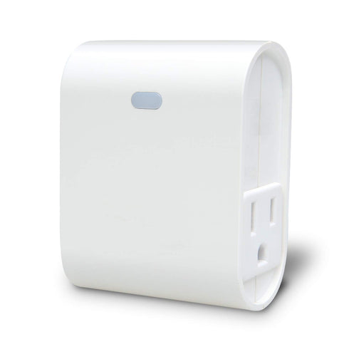 Zwave Smart Light Dimmer Outlet, Z-Wave Plug-in Socket, Built-in Repeater, Requires Z Wave Hub, Works with SmartThings,