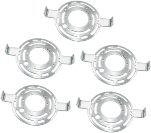 KiBcsLic 5x 125 mm Light Fixture Mounting Bracket Ceiling Light Plate, Steel Crossbar Plate Round for Close to Ceiling
