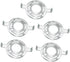 KiBcsLic 5x 125 mm Light Fixture Mounting Bracket Ceiling Light Plate, Steel Crossbar Plate Round for Close to Ceiling