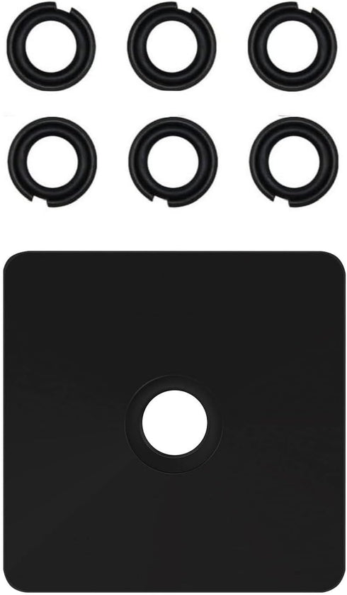 (6 Sets) 1/2" Retaining Ring Clip with O-Ring for Milwaukee Electric Impact Wrench, Tool Included