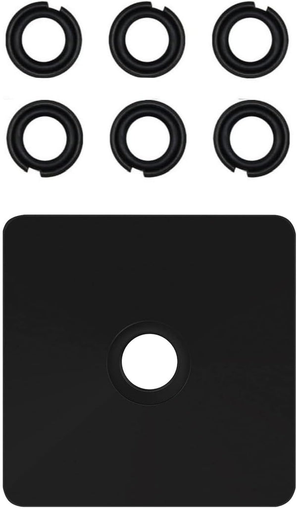 (6 Sets) 1/2" Retaining Ring Clip with O-Ring for Milwaukee Electric Impact Wrench, Tool Included