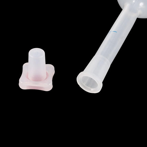 uxcell 2PCS 50ml Long Neck Clear Plastic Volumetric Measuring Flask, Heatproof for Laboratory