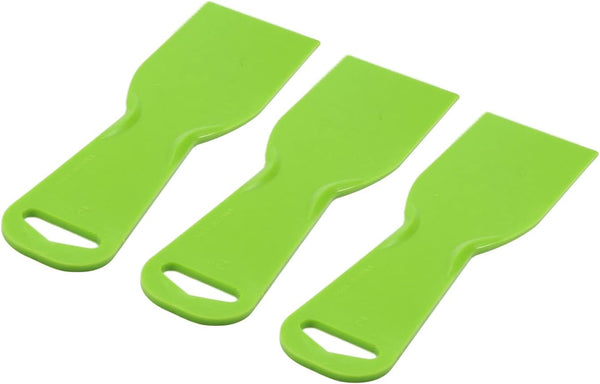 Utoolmart 2" Plastic Flexible Putty Scraper Knives, 3Pcs for Taping Drywall Wall Painting Green