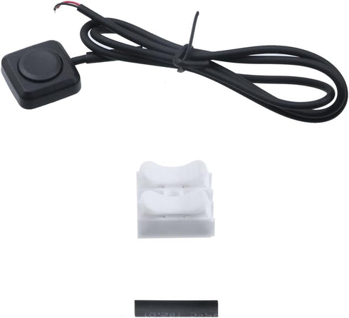 3 Set 12V 24V 12 Inch CH-2 Mini Momentary Push Button Switch Plastic Small Switchs with Double-Sided Tape, ON/Off Horn