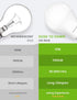 Bulbs, 13W(100W 1100LM, 3000K A19 E26 Lightbulbs 3 Pack Dusk to Dawn LED Light Equivalent) Warm White, Automatic Sensor