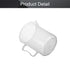 Othmro 1000ml Measuring Cup, pp Plastic Graduated Beaker, Clear with Handle for Lab Kitchen Liquids