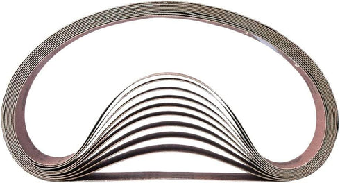 1-1/2 Inch x 30 Inch Sanding Belts, 600 Grits for Belt Sander Tool, Woodworking, Metal Polishing, 10 Pack Aluminum Oxide