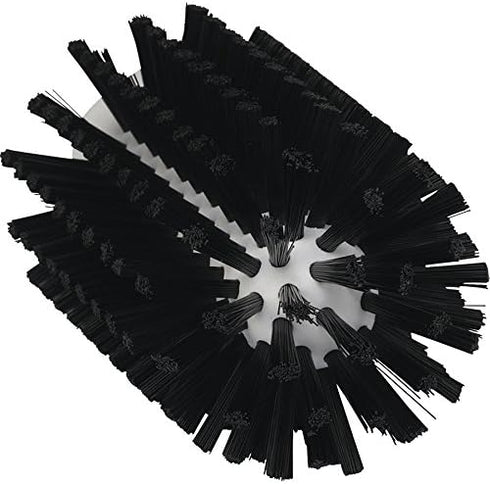 Vikan 5380-77-9 Stiff Tube Brush, Polyester, 3-3/32" x 6" OAL - Black