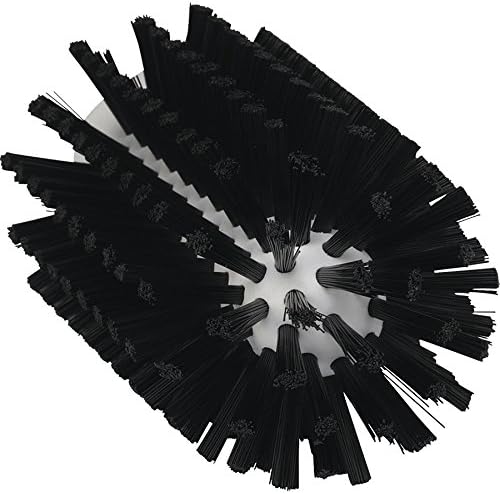 Vikan 5380-77-9 Stiff Tube Brush, Polyester, 3-3/32" x 6" OAL - Black