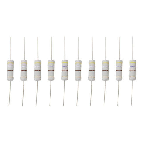 YOKIVE 10 Pcs Metal Oxide Film Resistors, 5W, 10 Ohm, Axis Lead Resistor, Great for Electric Power Equipment, Grey