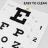 Eye Chart Snellen Wall Chart with Hand Pointer and Eye Occluder for Medical Exams (3 Piece Set)