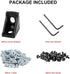 26pcs 2020 Corner Bracket Connector Aluminum Extrusion Hardware with T Nuts and Screws for 8020 Profile
