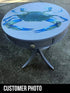 19" 26.5" Large Blue Crab Wall Decal - tall x wide