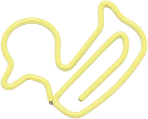 Duck Paper Clips 100pcs, Cute Yellow Duckling Design for Organizing Office School Paper Files