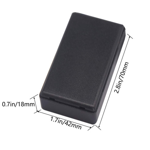 Zulkit 5Pcs Project Boxes, ABS Plastic Electrical Project Case, Power Junction Box, Black 2.76 x 1.65 x 0.71 inch