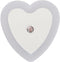 ausuky 0.5W Plug-in Auto Sensor Control LED Night Light Lamp Bedroom Hallway Heart