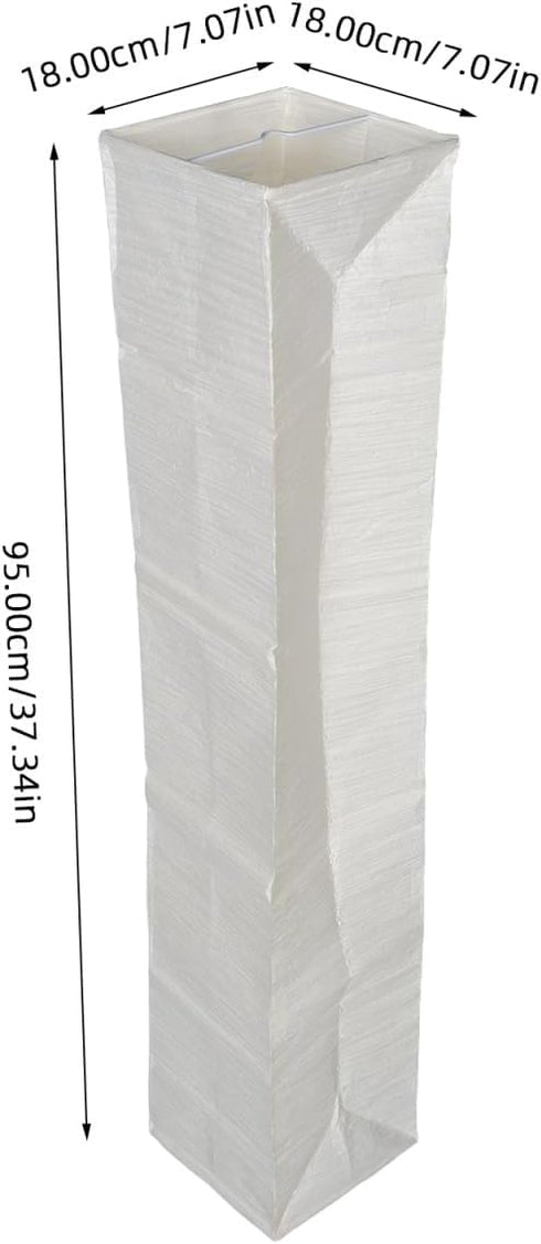 VOSAREA Modern Foldable Paper Floor Lamp Shade Replacement Lampshade for Living Bedroom and Office Easy Installation