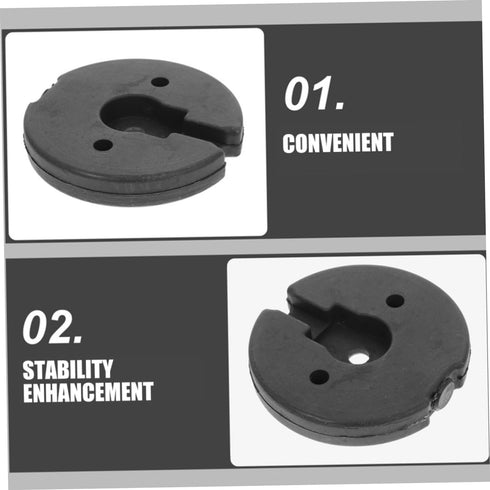 2pcs Weighted Metal Lamp Base - Stylish Support for Floor Lamps