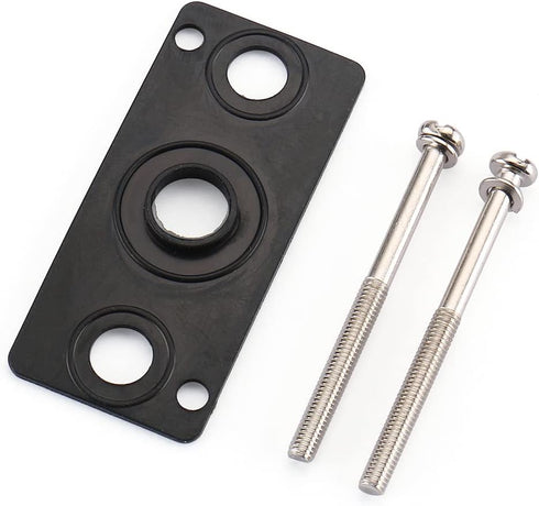 Baomain 6 Gaskets and 12 Screws Pneumatic Replacement Parts for 4V210-08 Solenoid Valve, Black
