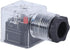 5Pcs Hydraulic Solenoid Valve Solenoid Coil Plug, Transparent Universal with Light, DC24 (5 Sold at a Time)