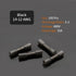14-12 AWG Butt Connectors, 50Pcs Black Electrical Wire Connector, Insulated Waterproof for Automotive