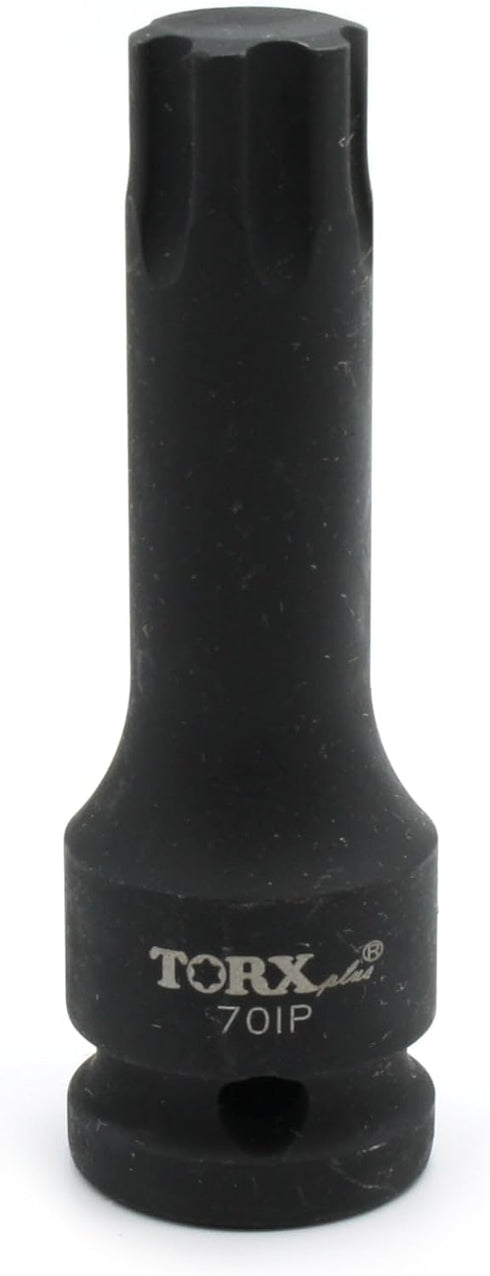 TEMO IP70 3 Inch Long Black Impact Torx Plus 6 Point Socket Bit 1/2 Inch Square Drive Auto Repair Tool by TEMO