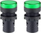 uxcell 2Pcs Green Indicator Light AC/DC 110V, 22mm Panel Mount for Electrical Control Panel, HVAC, DIY Projects
