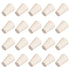 uxcell White Tapered Solid Rubber Stopper, Lab Tube Stopper Size 000, 20Pcs