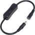 PLCPDM DC5.5x2.1/2.5mm Male to Female Power Extension Cable Cord with Switch-Button for Routers LED Lights