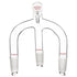 stonylab Glass Vacuum Receiving Adapter, Borosilicate Glass Distillation Apparatus with 24/40 Standard Joint