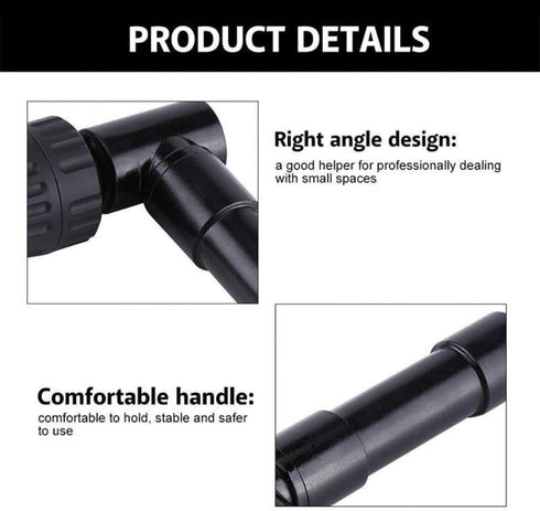 Right Angle Drill 90 Degrees Extension Chuck 8mm Shaft Electric Drill Tool for Tight Corner Workspace