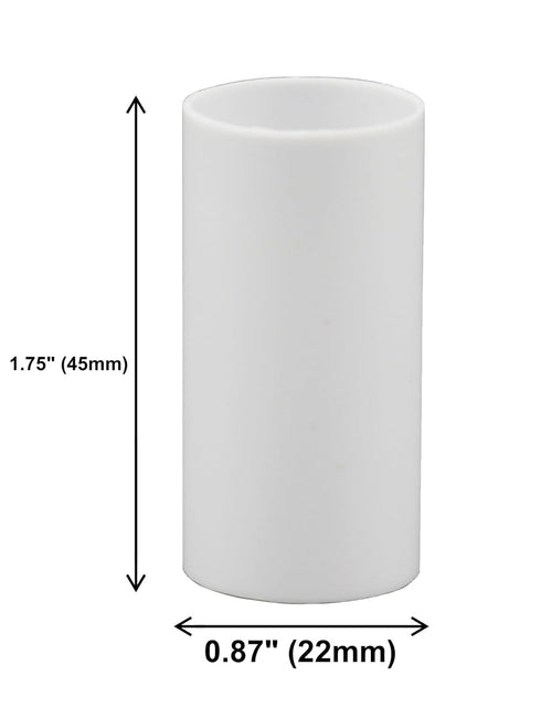1.75" 1.75 Inch Set 12 Creative Hobbies White Plastic Candle Covers Sleeves Chandelier Socket Covers ~ Candelabra Base
