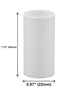 1.75" 1.75 Inch Set 12 Creative Hobbies White Plastic Candle Covers Sleeves Chandelier Socket Covers ~ Candelabra Base