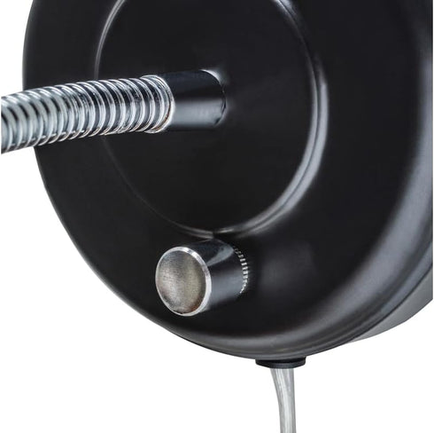 65312 Bulb Globe Electric Ramezay Gooseneck Sconce, Matte Black, Not Included