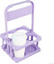 Bodaon 4 Cup Drink Carrier with Handle, Plastic Cup Carriers for Drinks,