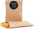 Volanic 100PCS 4X6 Inch Kraft Paper Bags, Small Flat Party Favor Bags for Bakery, Cookies, Sandwich Packing