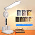 niccryle 3 Dimmable Foldable Led Desk Lamp with Fan Clock Light Study, Lighting Modes, Adjustable Table Lamp Eye Caring