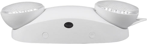LED Emergency Light Fixtures with 2 Heads, 1800mAh Battery, US Plug, Adjustable Lamp Heads for Entry Exit Emergency