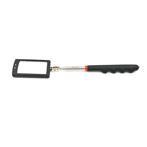 Telescoping LED Lighted Flexible Inspection Mirror - 360 Swivel for Extra Viewing