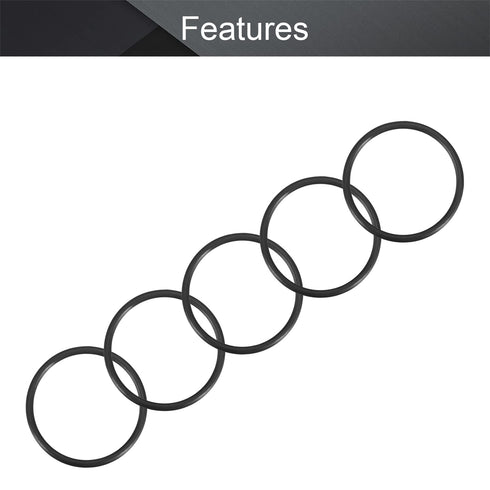 Othmro 5Pcs Nitrile Rubber O-Rings 0.11in Wire Dia 2.36in OD Metric Sealing Washers for Air Sealing